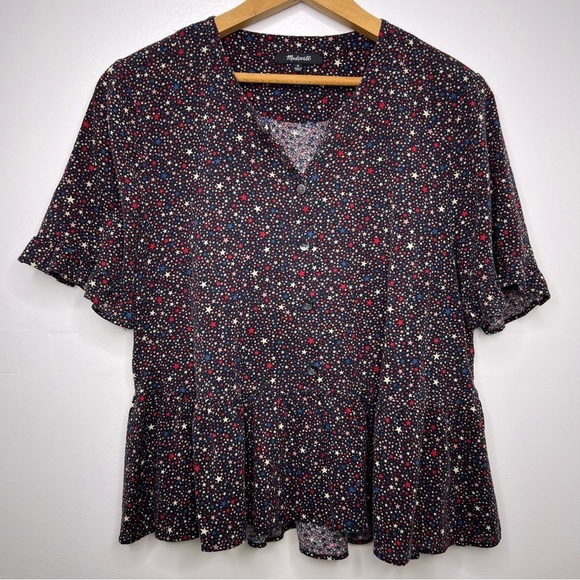 MADEWELL Fourth of July Star Printed Patriotic Top - Picture 3 of 6